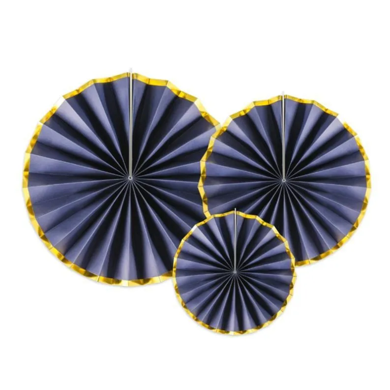 Luxe Fan Rosettes - Navy