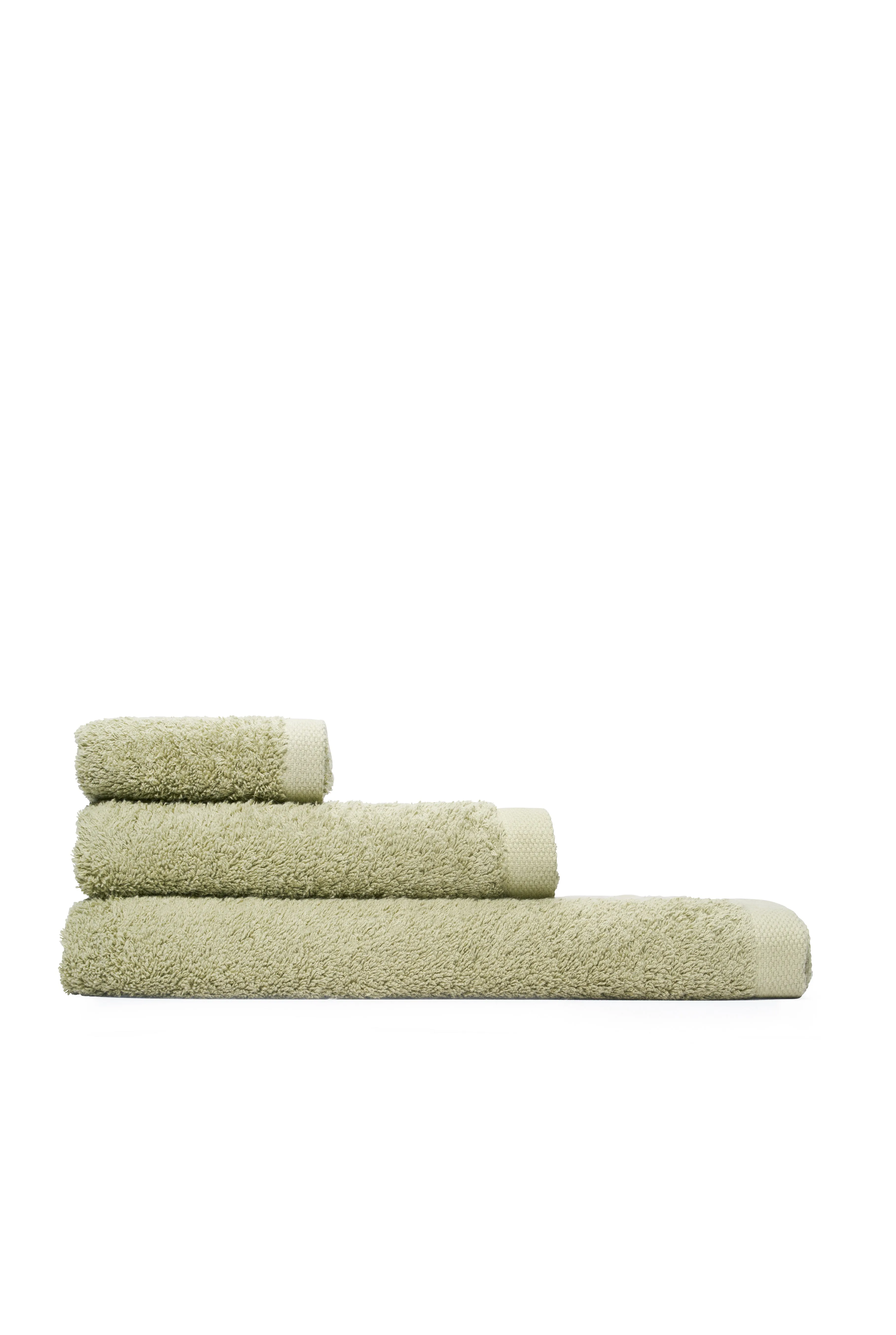 Luxury Bath Towel Sets in Pale Green Color