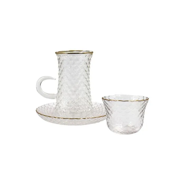 Luxury Tea Cup 3 Pcs Arabic Cups