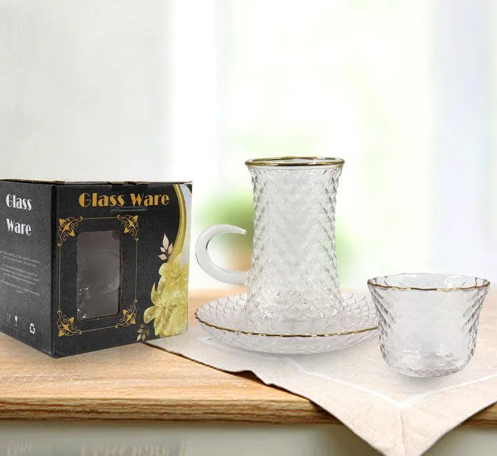 Luxury Tea Cup 3 Pcs Arabic Cups