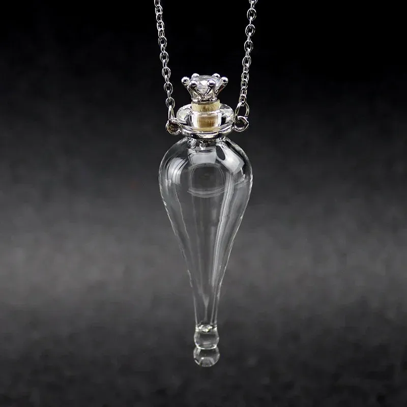 Magic Glass Wishing Potion Bottle Amulet Necklace