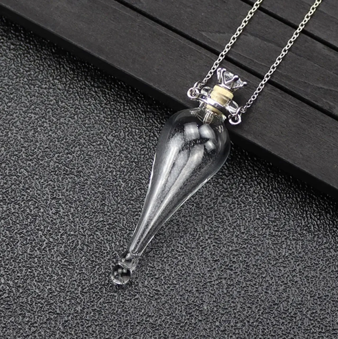 Magic Glass Wishing Potion Bottle Amulet Necklace