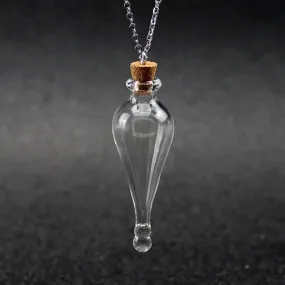 Magic Glass Wishing Potion Bottle Amulet Necklace