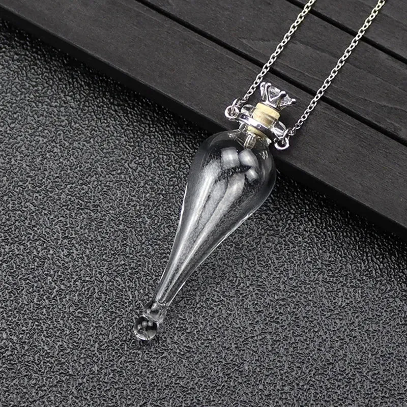 Magic Glass Wishing Potion Bottle Amulet Necklace