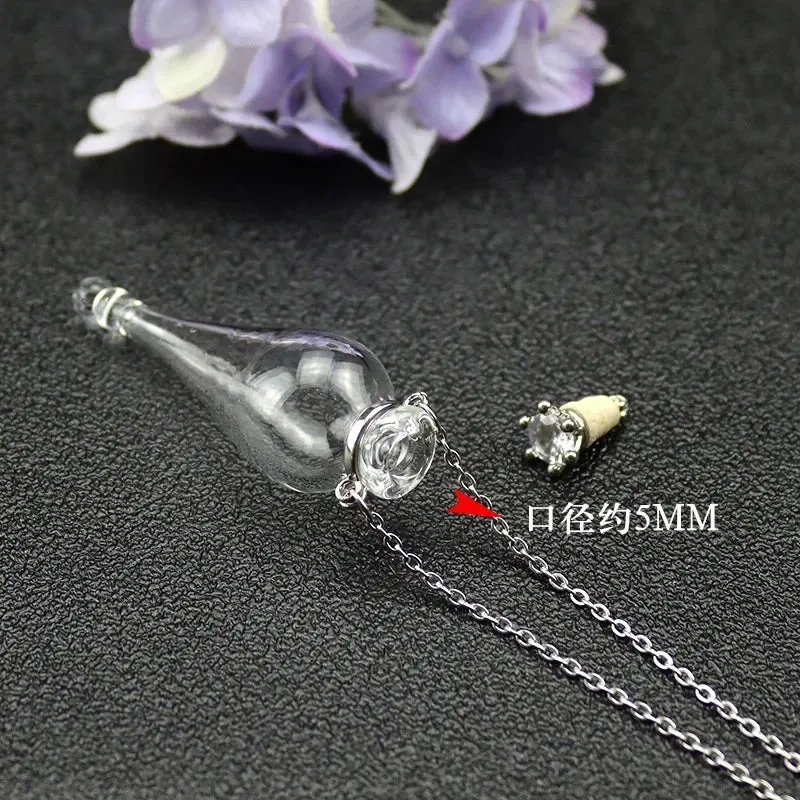 Magic Glass Wishing Potion Bottle Amulet Necklace