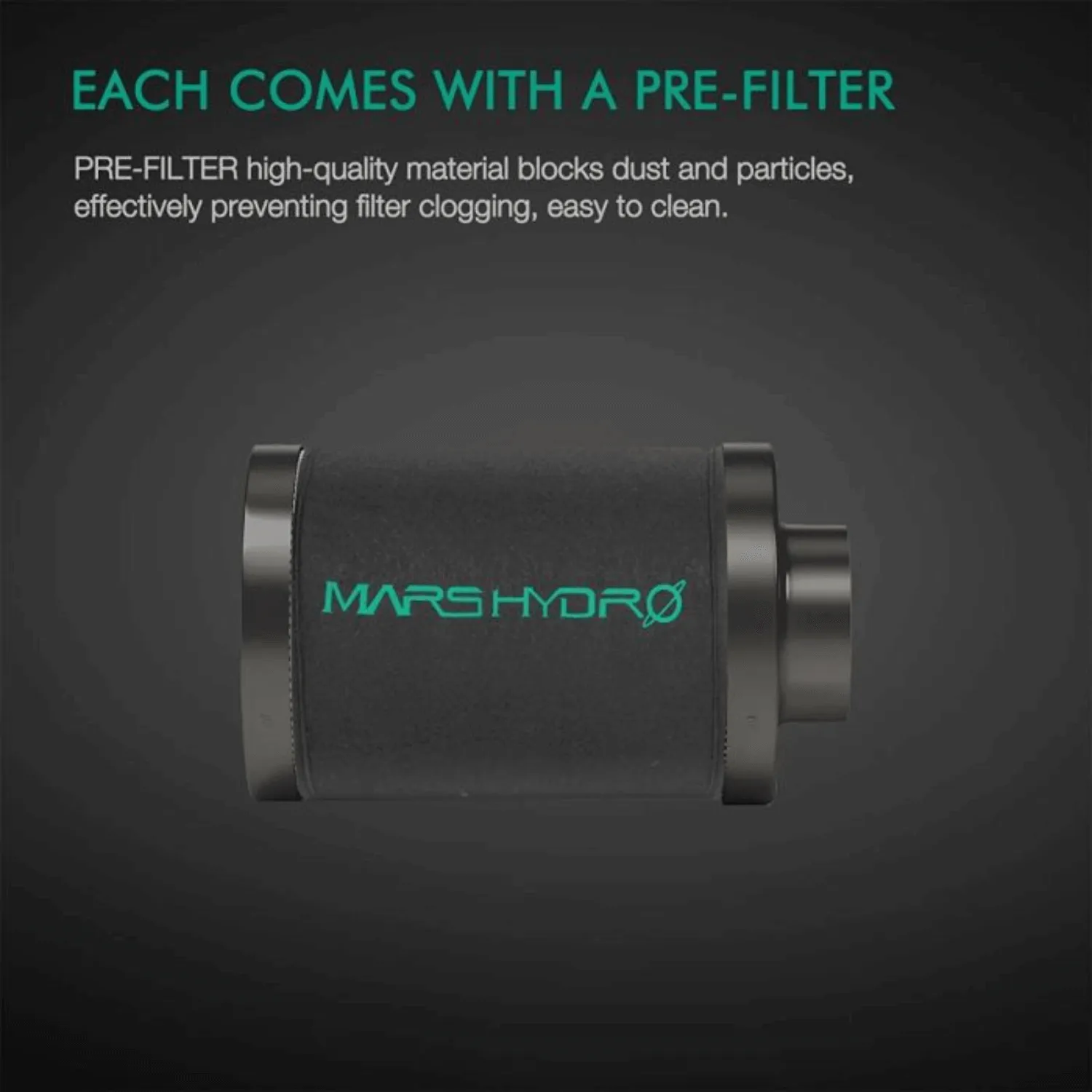 Mars Hydro 4" Inline Air Carbon Filter