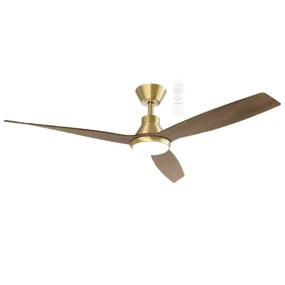 Martec Triumph DC 1320mm Ceiling Fan with LED Light Antique Bronze/Walnut