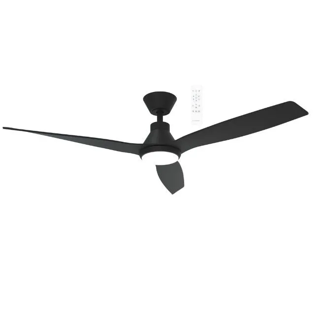 Martec Triumph DC 1320mm Ceiling Fan with LED Light Matt Black