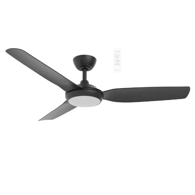 Martec Viper DC 3 1320mm Ceiling Fan with LED Light Matt Black