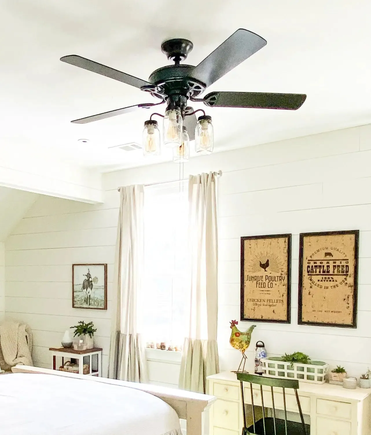 Mason Jar Ceiling Fan Light