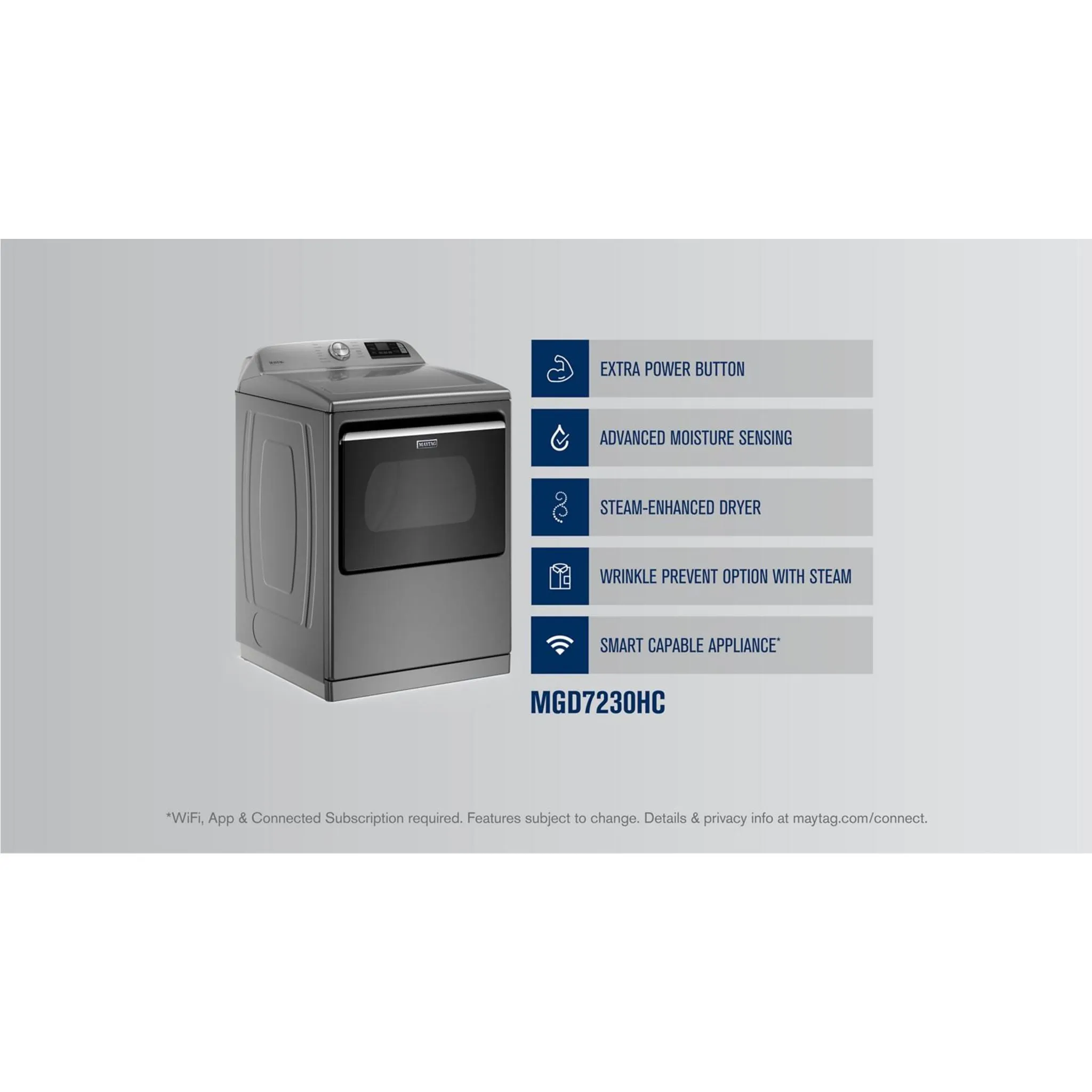 Maytag Gas Dryer (MGD7230HC) - Metallic Slate