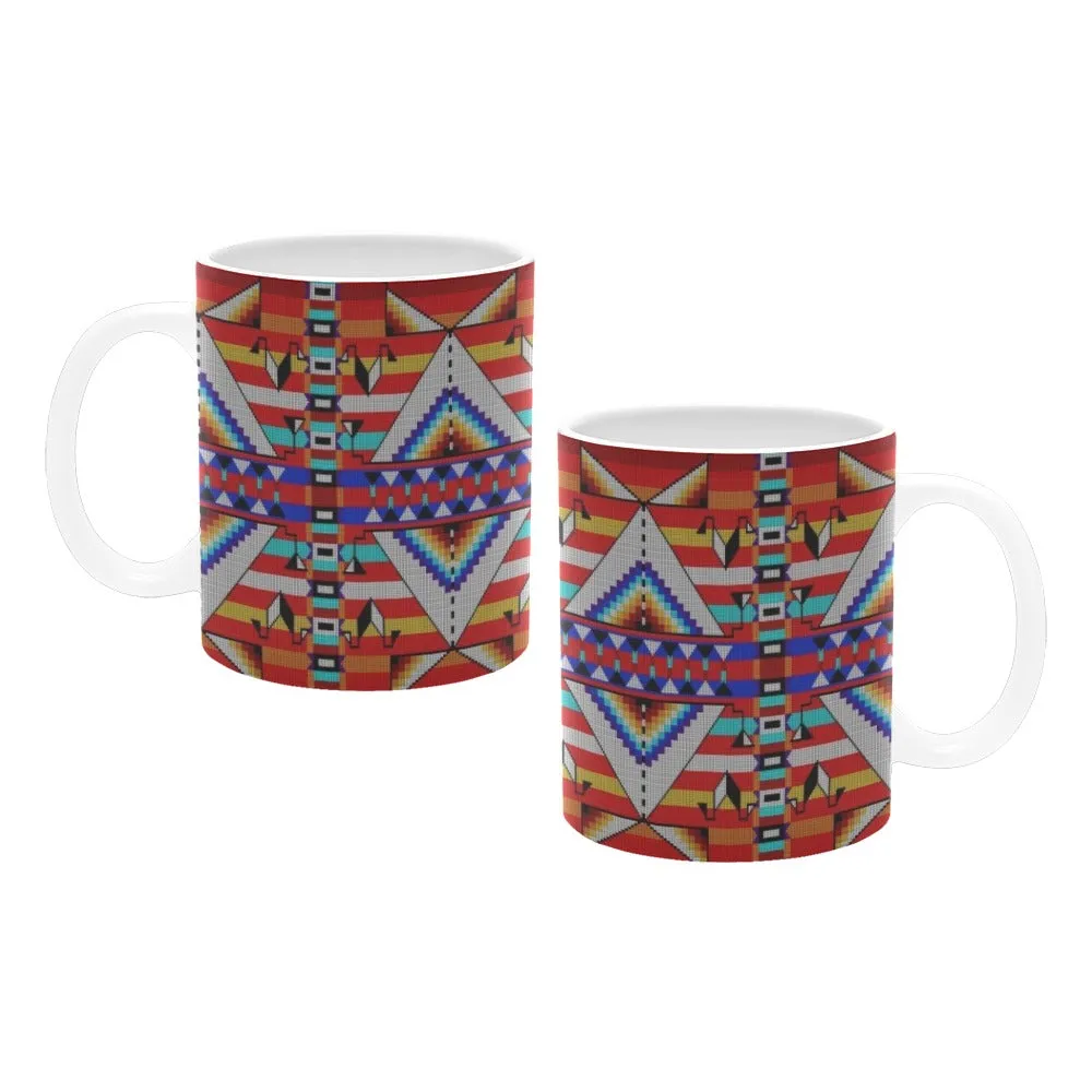 Medicine Blessing Red White Mug(11OZ)