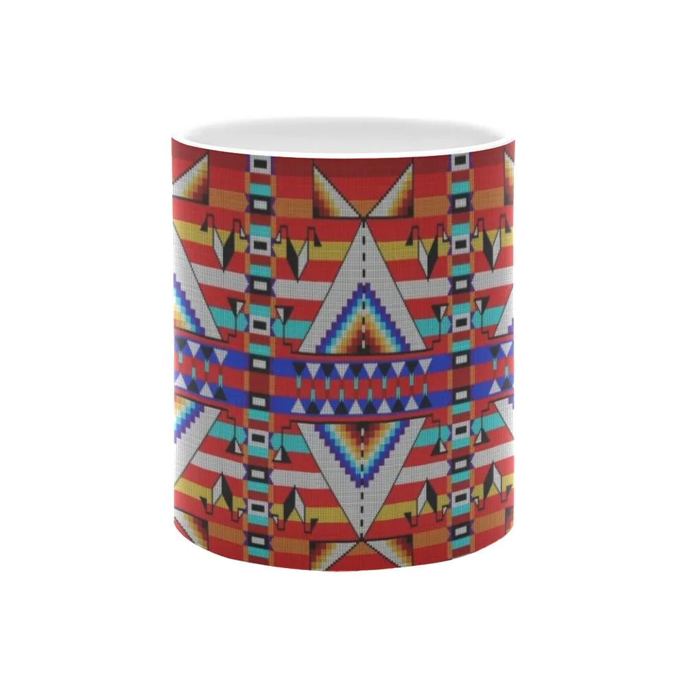 Medicine Blessing Red White Mug(11OZ)