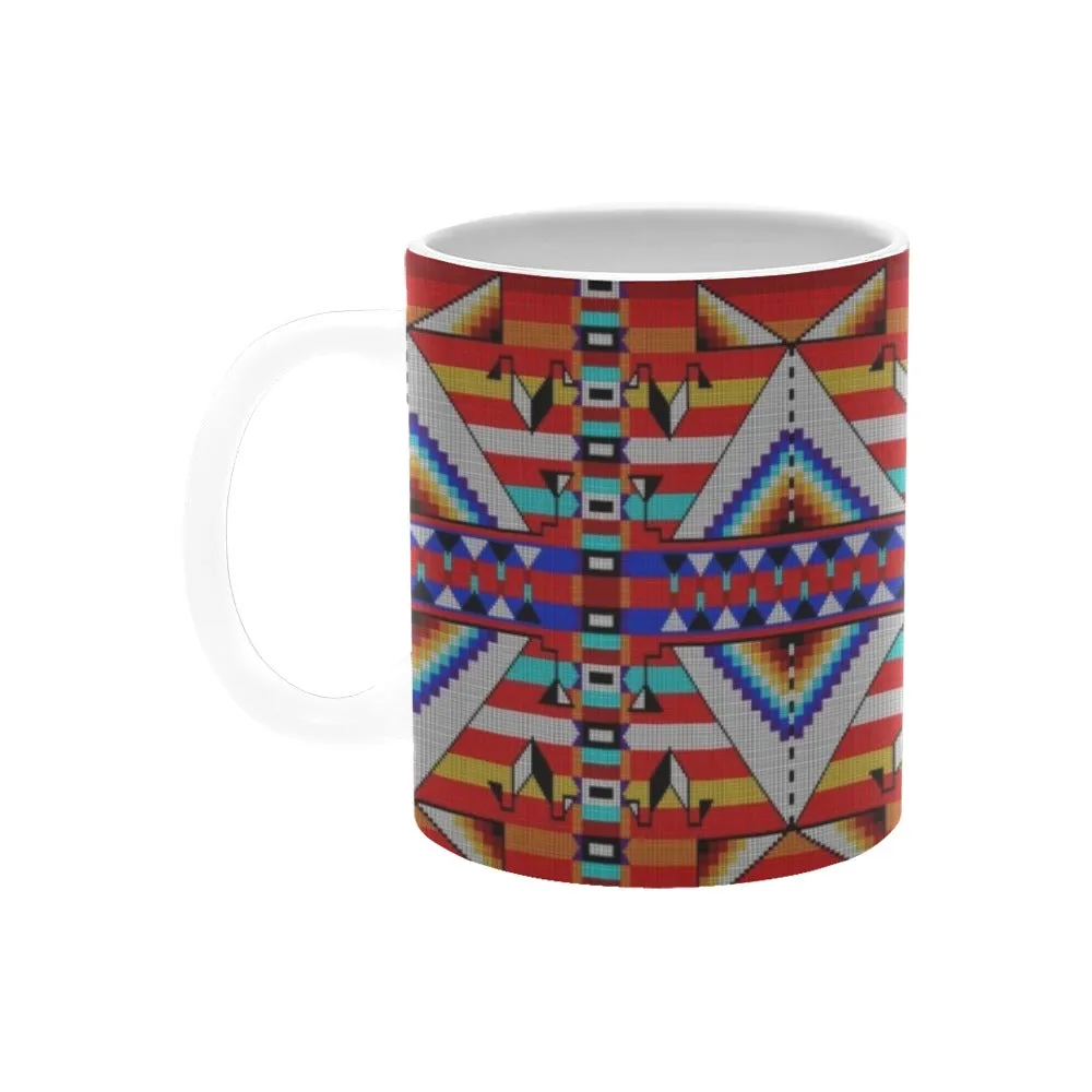 Medicine Blessing Red White Mug(11OZ)