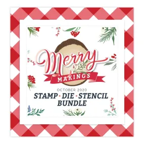 Merry Makings Stamp   Die   Stencil BUNDLE