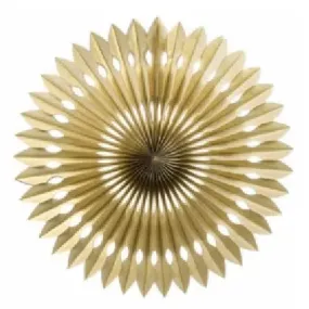 Metallic Gold Hanging Fan 24cm