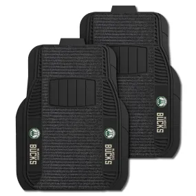 Milwaukee Bucks 2 Piece Deluxe Car Mat Set