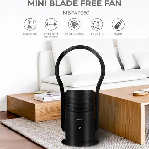 Mistral Blade Free Fan with Air Purifier