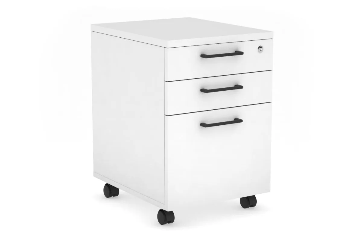 Mobile Pedestal with Lockable Filing Drawers Laminate