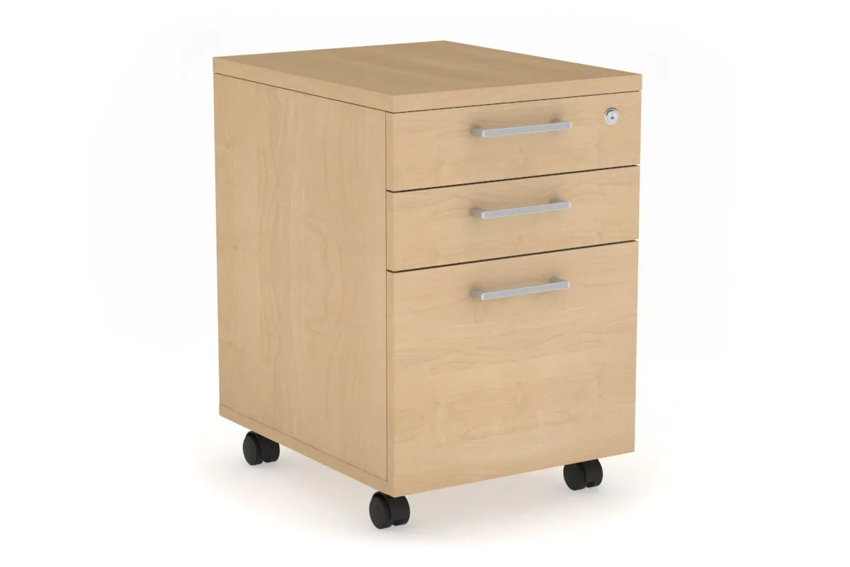 Mobile Pedestal with Lockable Filing Drawers Laminate