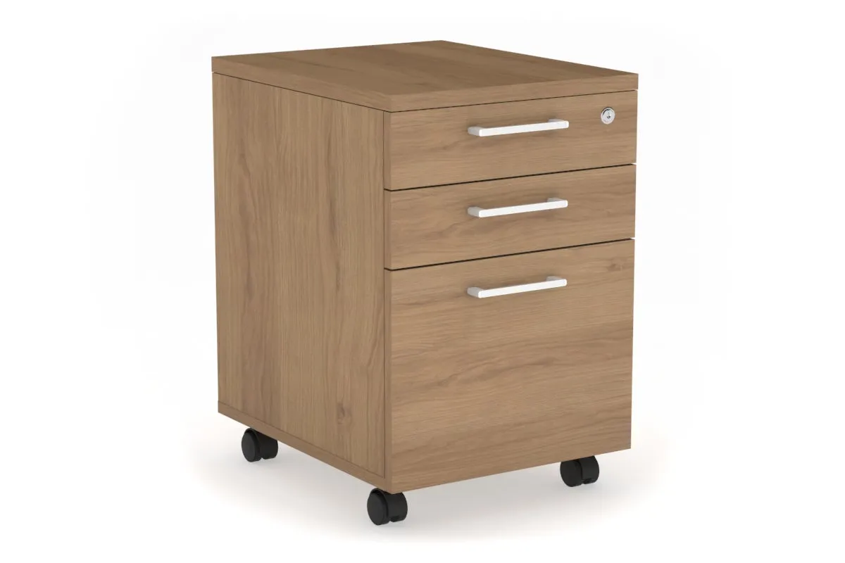 Mobile Pedestal with Lockable Filing Drawers Laminate