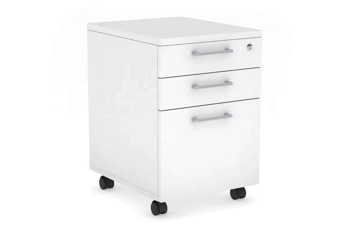 Mobile Pedestal with Lockable Filing Drawers Laminate