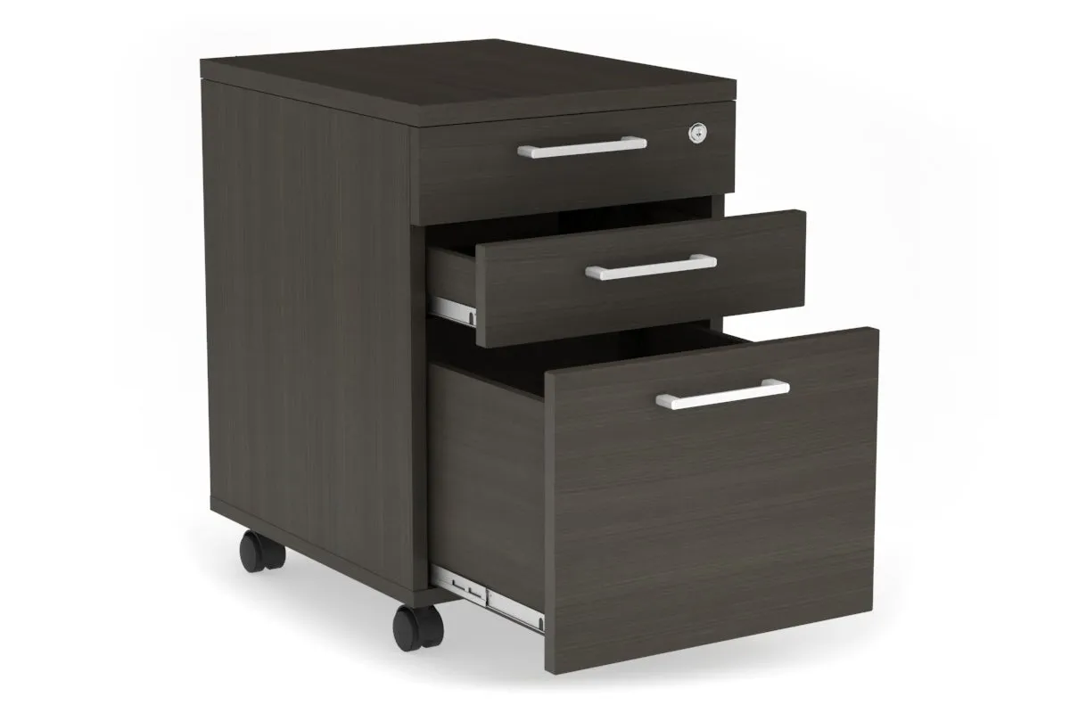 Mobile Pedestal with Lockable Filing Drawers Laminate