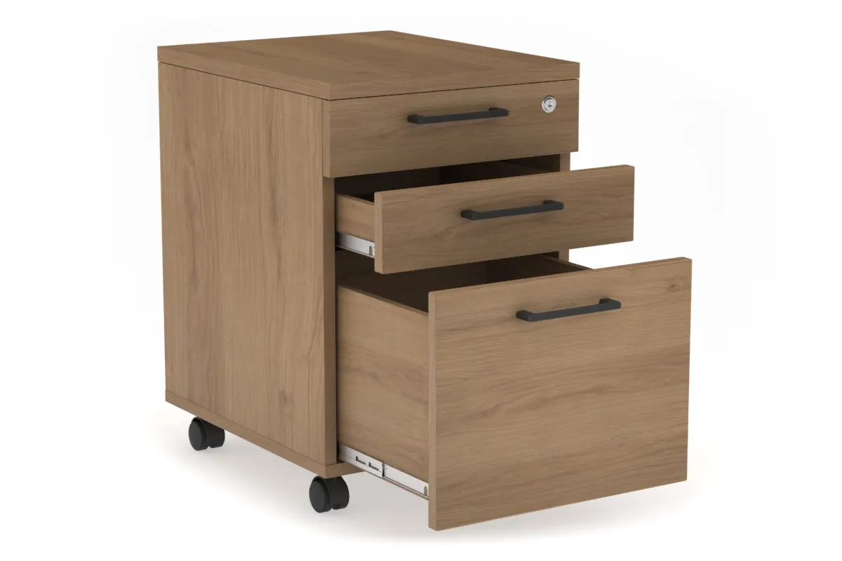 Mobile Pedestal with Lockable Filing Drawers Laminate