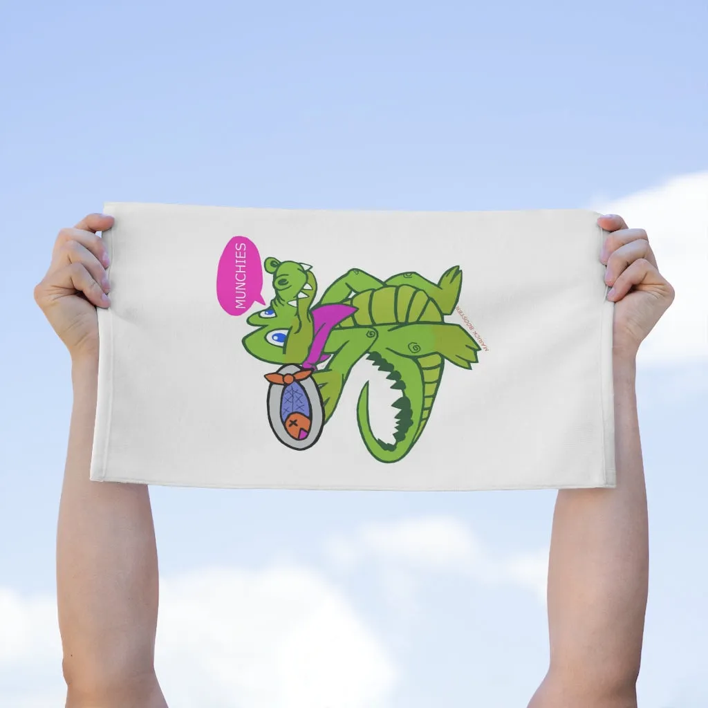 Munchies the Crocodile Rally Towel, 11x18