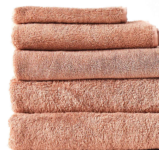 Nara 550GSM Bamboo Cotton Bath Towel Range Clay