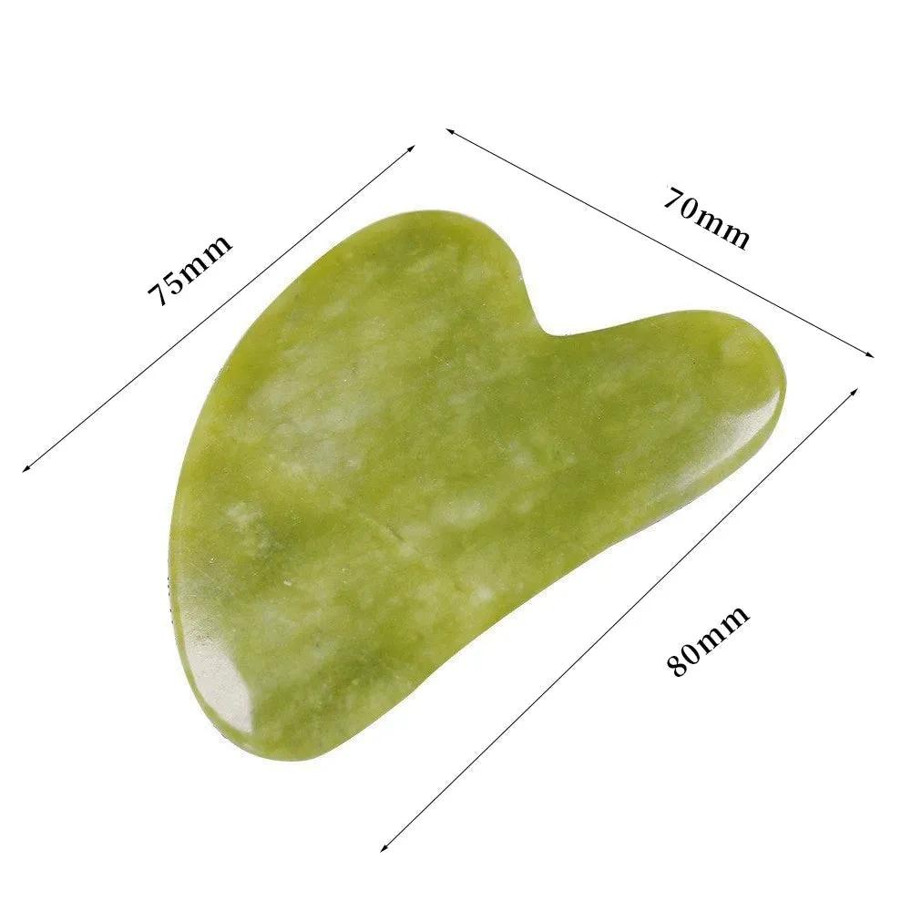 Natural Jade Powder Crystal Gua Sha Board for Face Lifting