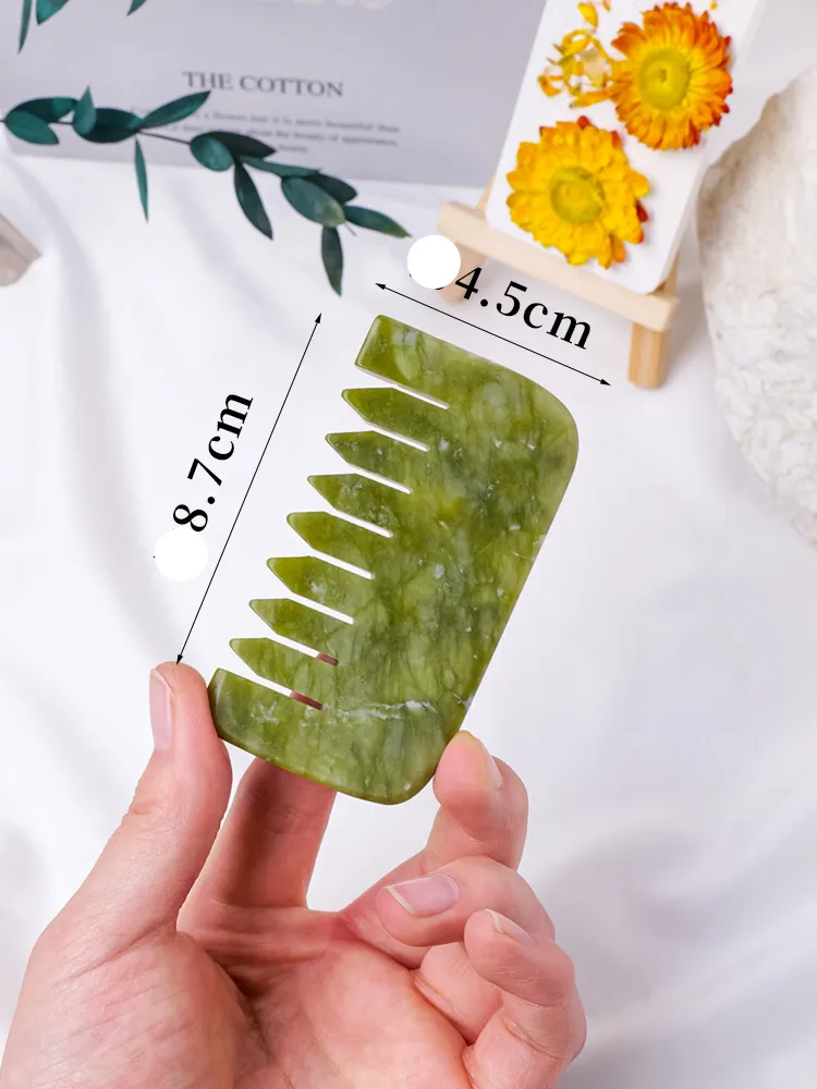 Natural Jade Powder Crystal Gua Sha Board for Face Lifting