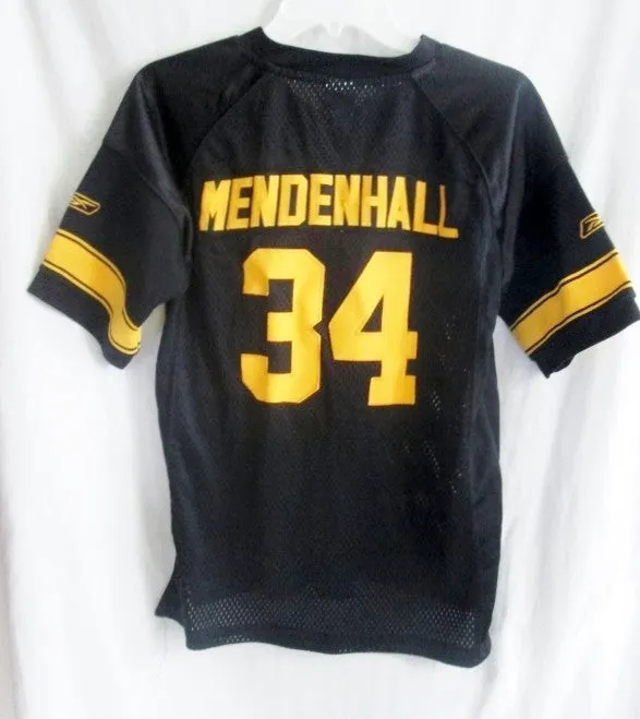 NFL PITTSBURGH STEELERS MENDENHALL 34 FOOTBALL Jersey Top BLACK 10-12 OnField Reebok