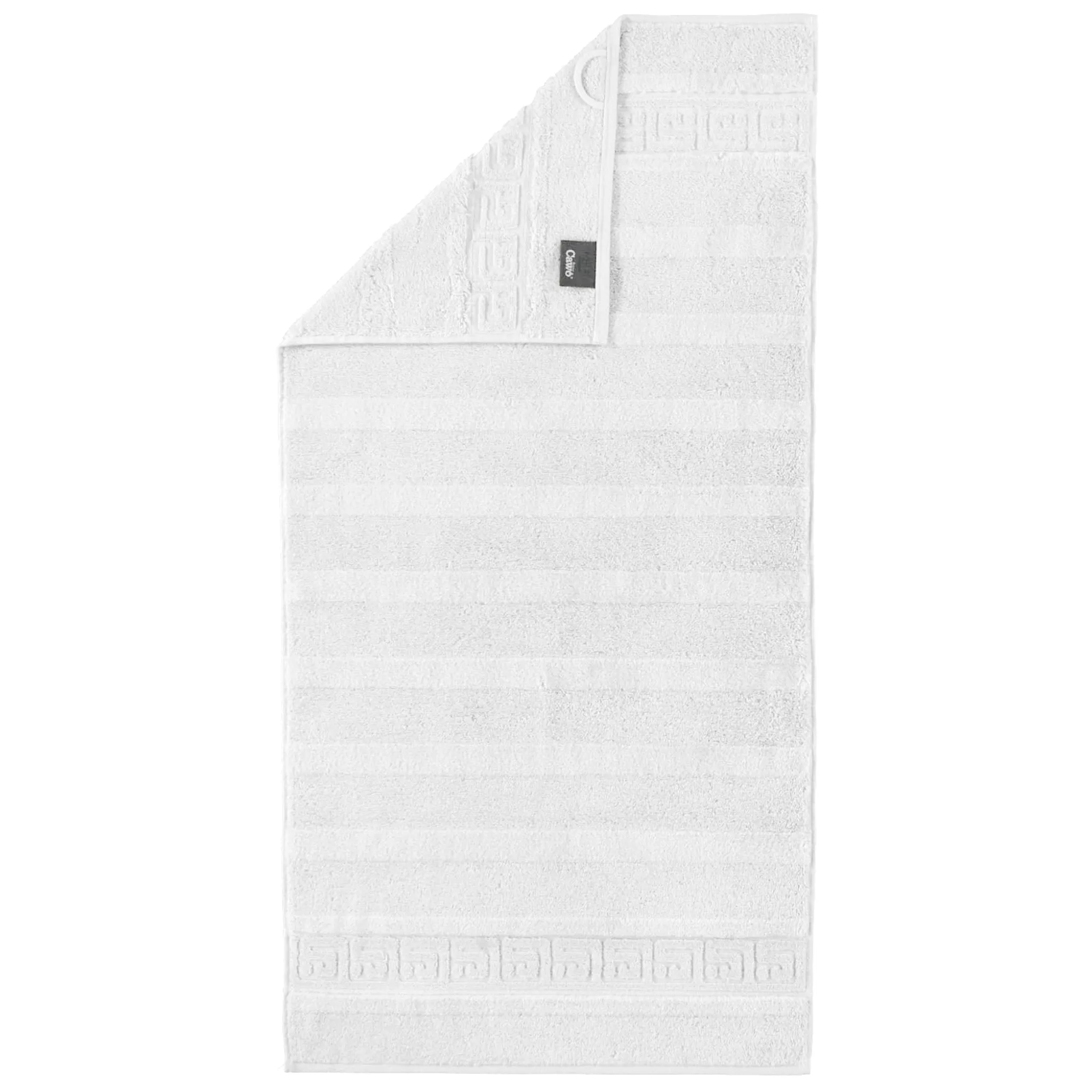 Noblesse Greek Key Border Combed Cotton Bath Towel