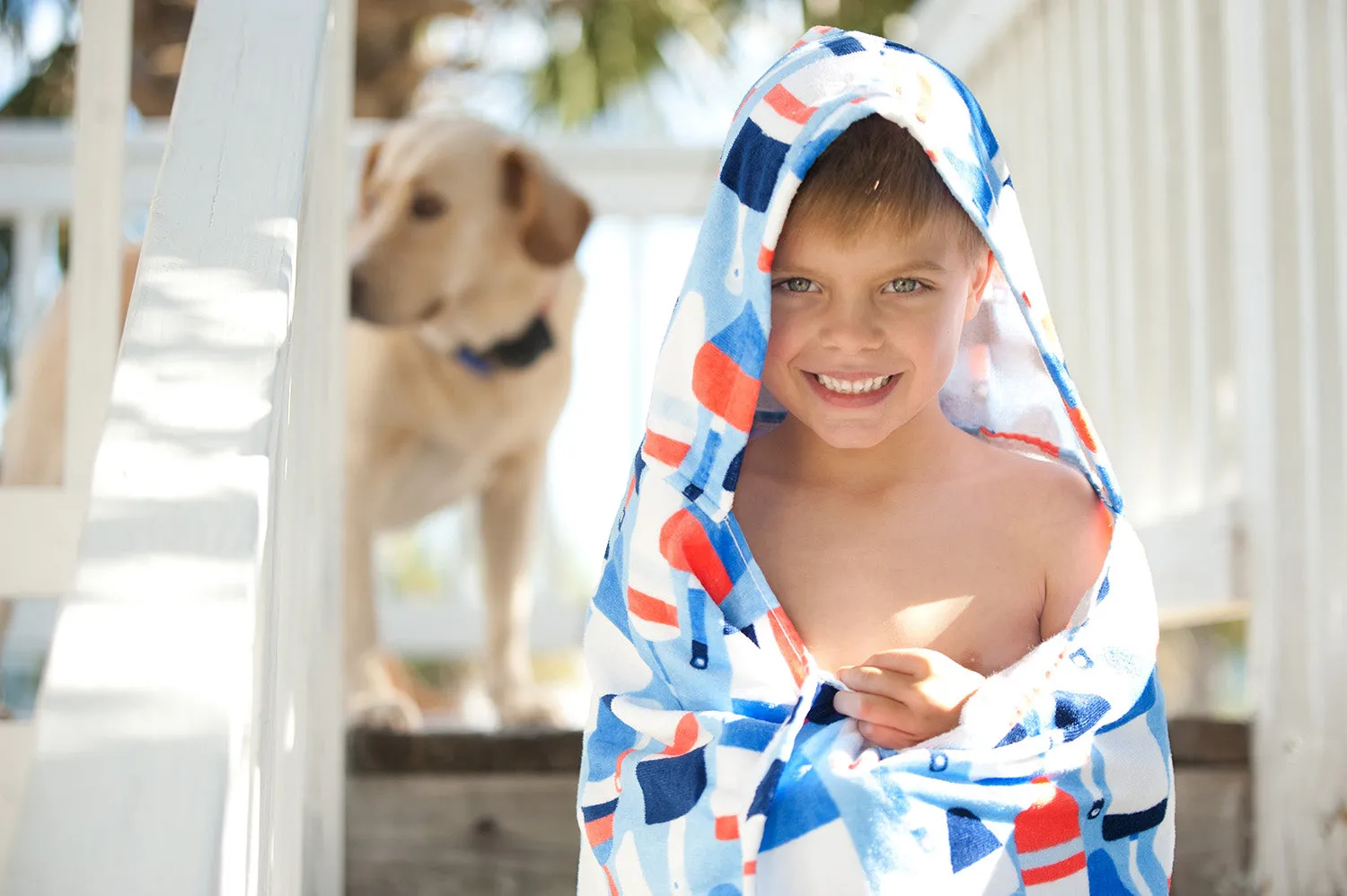 Oh Buoy Kids' Hooded Bath or Pool Towel