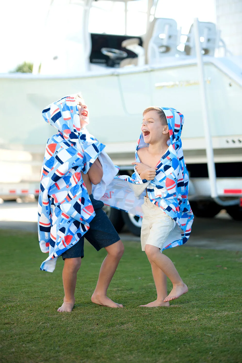 Oh Buoy Kids' Hooded Bath or Pool Towel