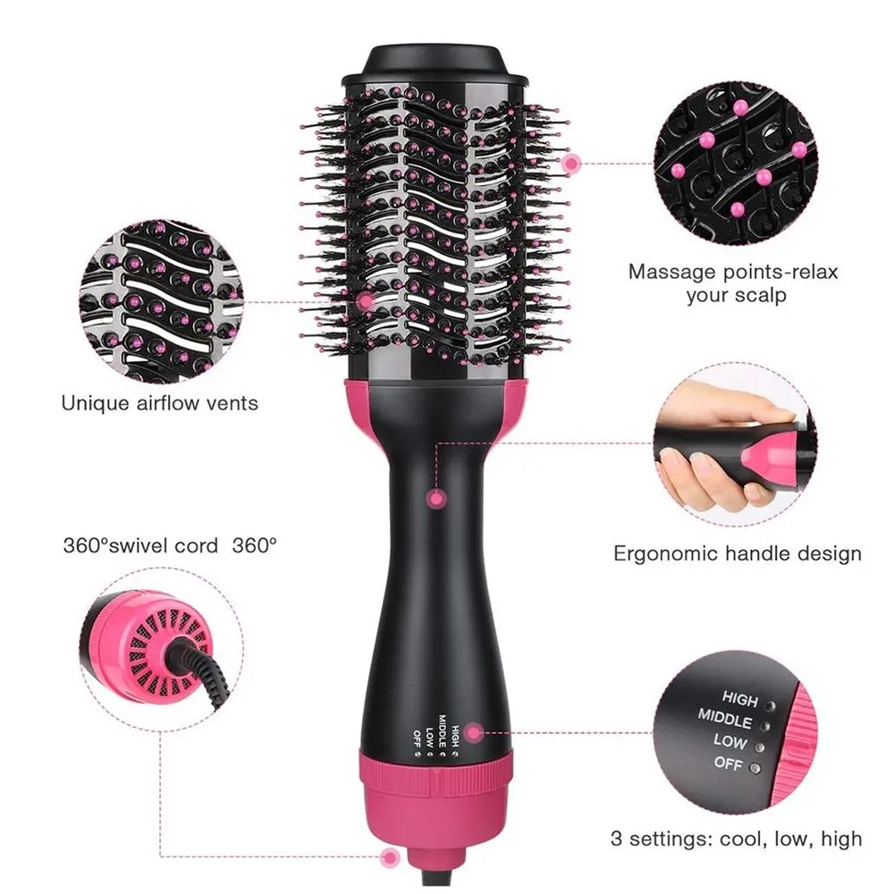 One-Step Hair Dryer and Styler