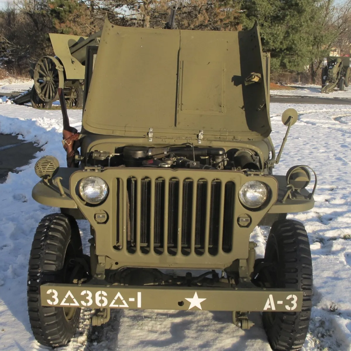 Original U.S. WWII 1943 Ford GPW Jeep with M2 Browning .50 Caliber and Accessories- Fully Restored