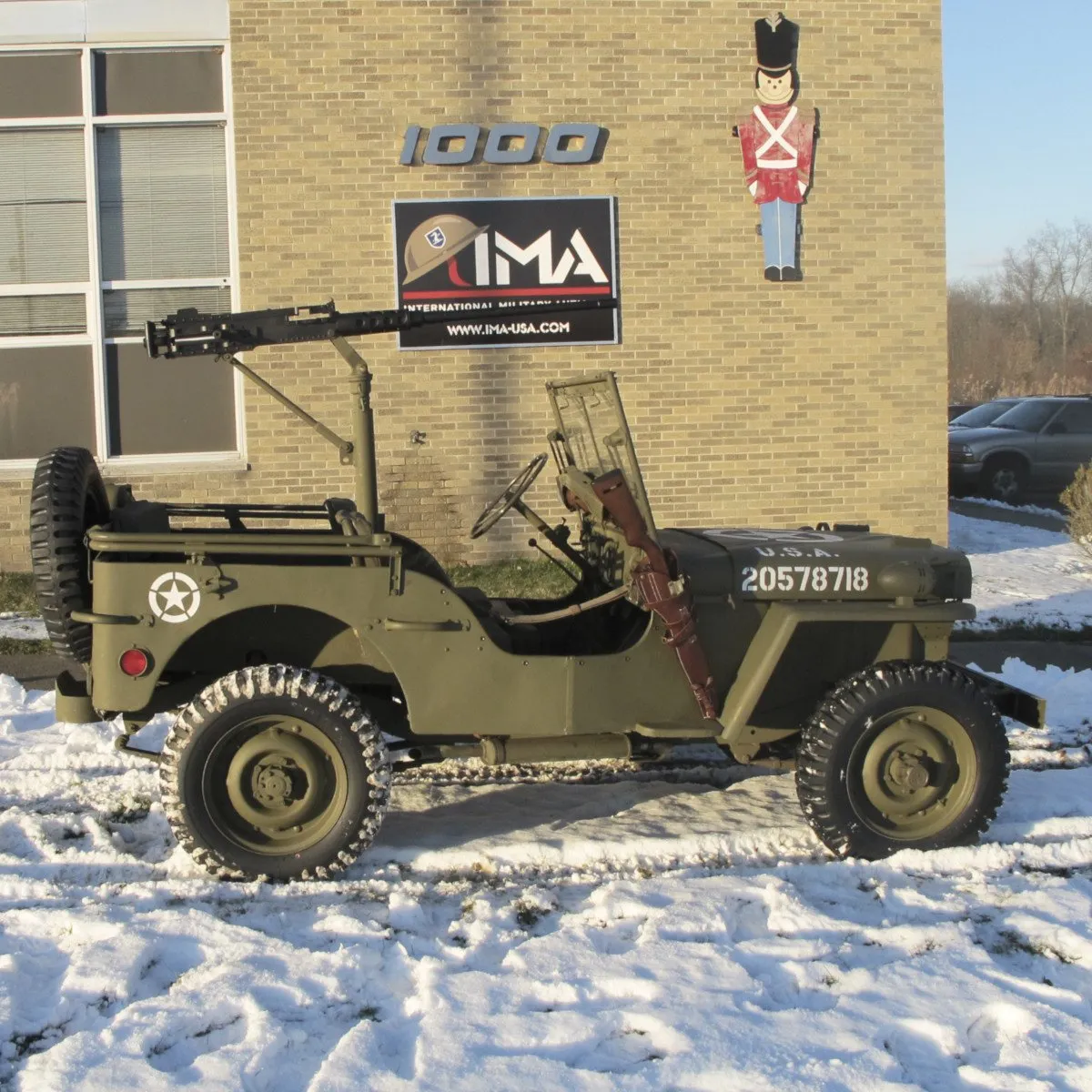 Original U.S. WWII 1943 Ford GPW Jeep with M2 Browning .50 Caliber and Accessories- Fully Restored