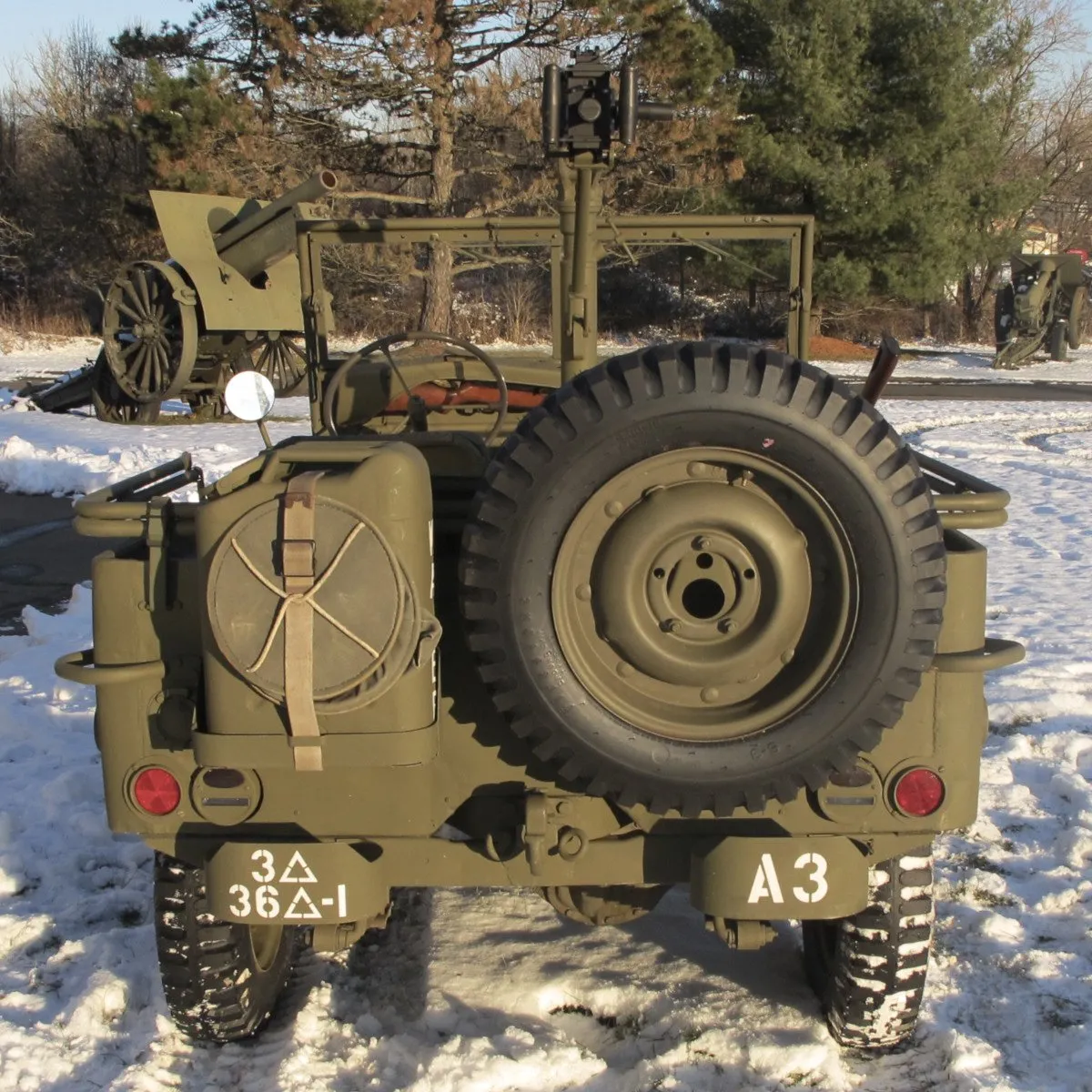 Original U.S. WWII 1943 Ford GPW Jeep with M2 Browning .50 Caliber and Accessories- Fully Restored