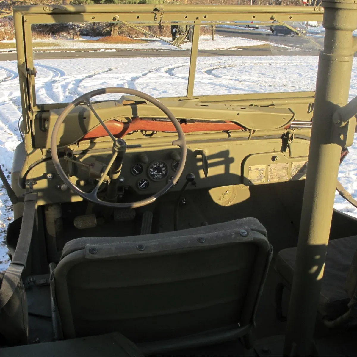 Original U.S. WWII 1943 Ford GPW Jeep with M2 Browning .50 Caliber and Accessories- Fully Restored