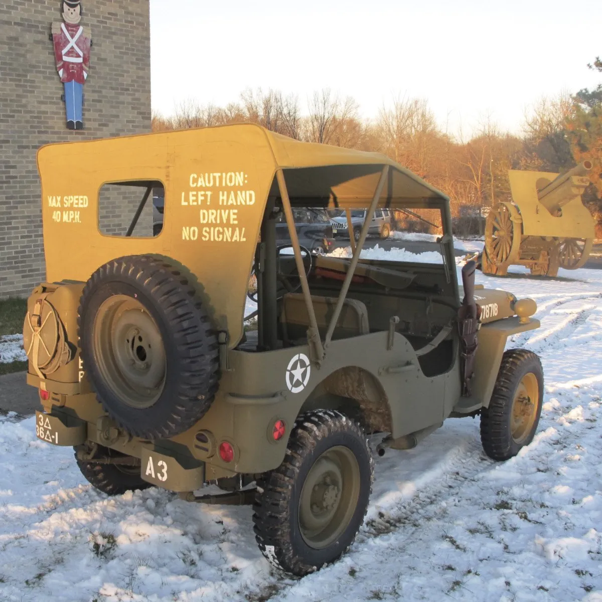 Original U.S. WWII 1943 Ford GPW Jeep with M2 Browning .50 Caliber and Accessories- Fully Restored