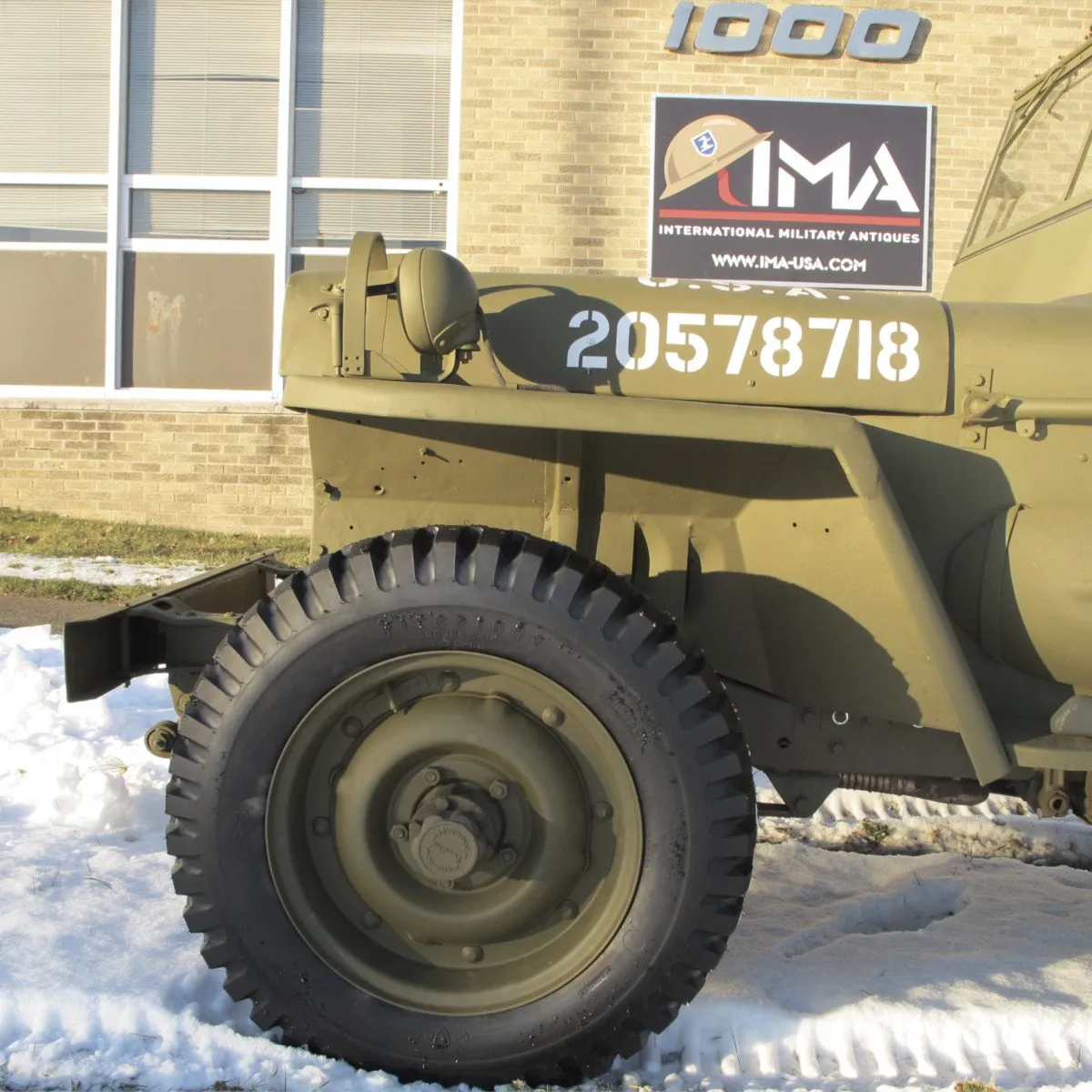 Original U.S. WWII 1943 Ford GPW Jeep with M2 Browning .50 Caliber and Accessories- Fully Restored