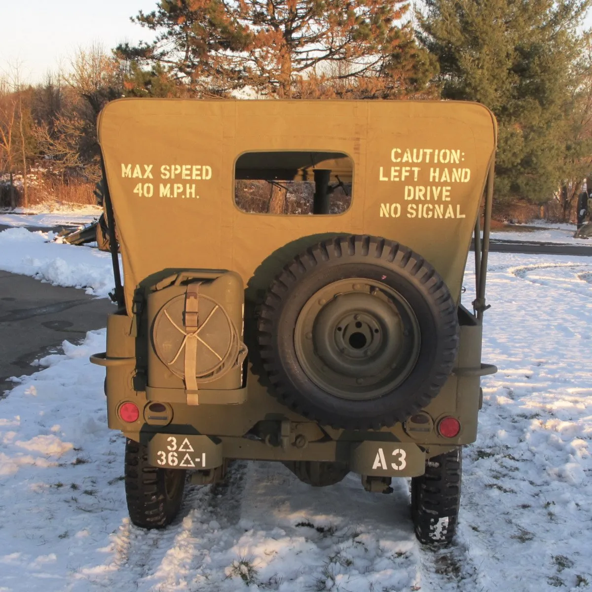 Original U.S. WWII 1943 Ford GPW Jeep with M2 Browning .50 Caliber and Accessories- Fully Restored