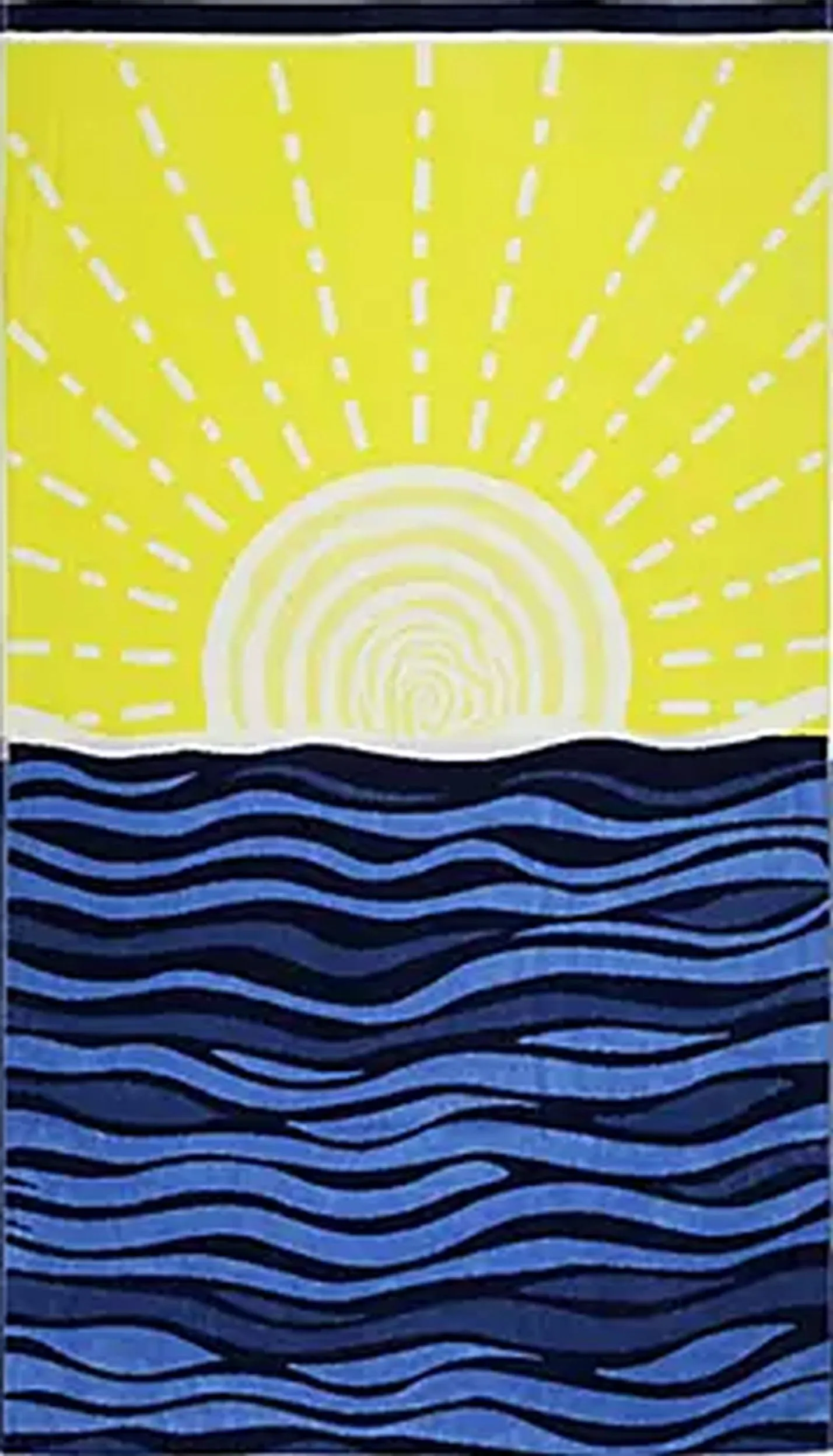 Oversized 40 x 72 in. Cotton Plush Beach Towel