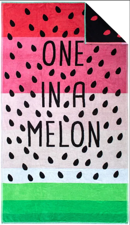 Oversized 40 x 72 in. Cotton Plush Beach Towel