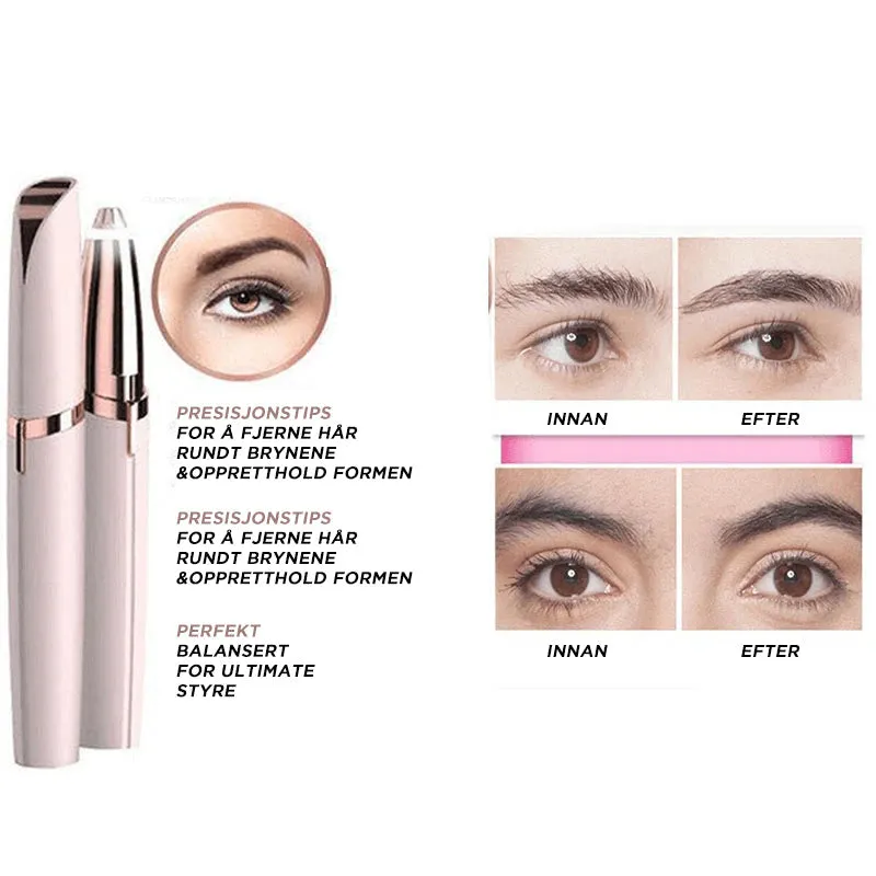 Painless eyebrow shaver for perfect brows