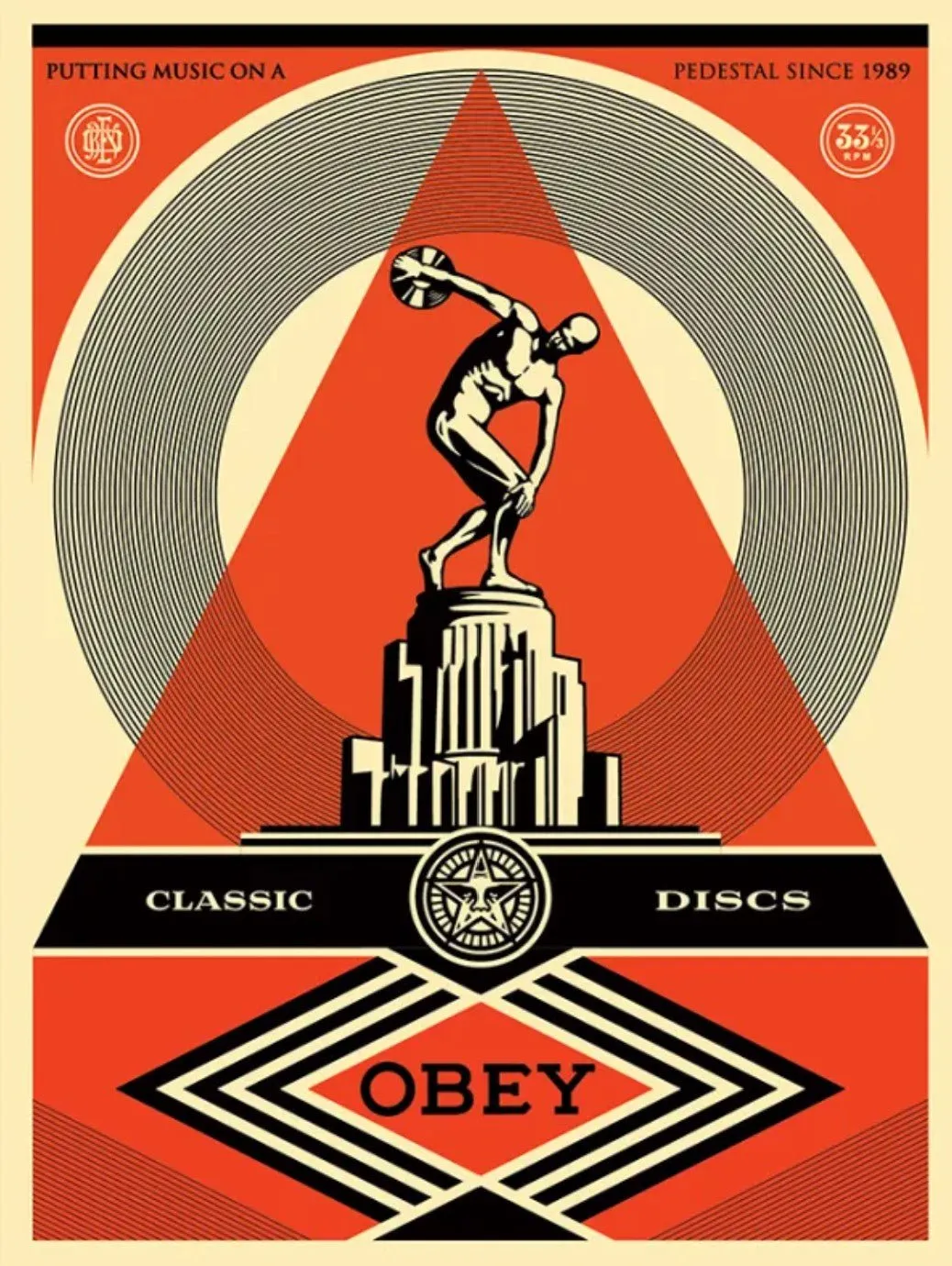 Pedestal Silkscreen Print by Shepard Fairey- OBEY