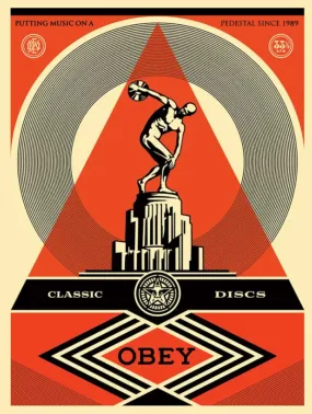 Pedestal Silkscreen Print by Shepard Fairey- OBEY