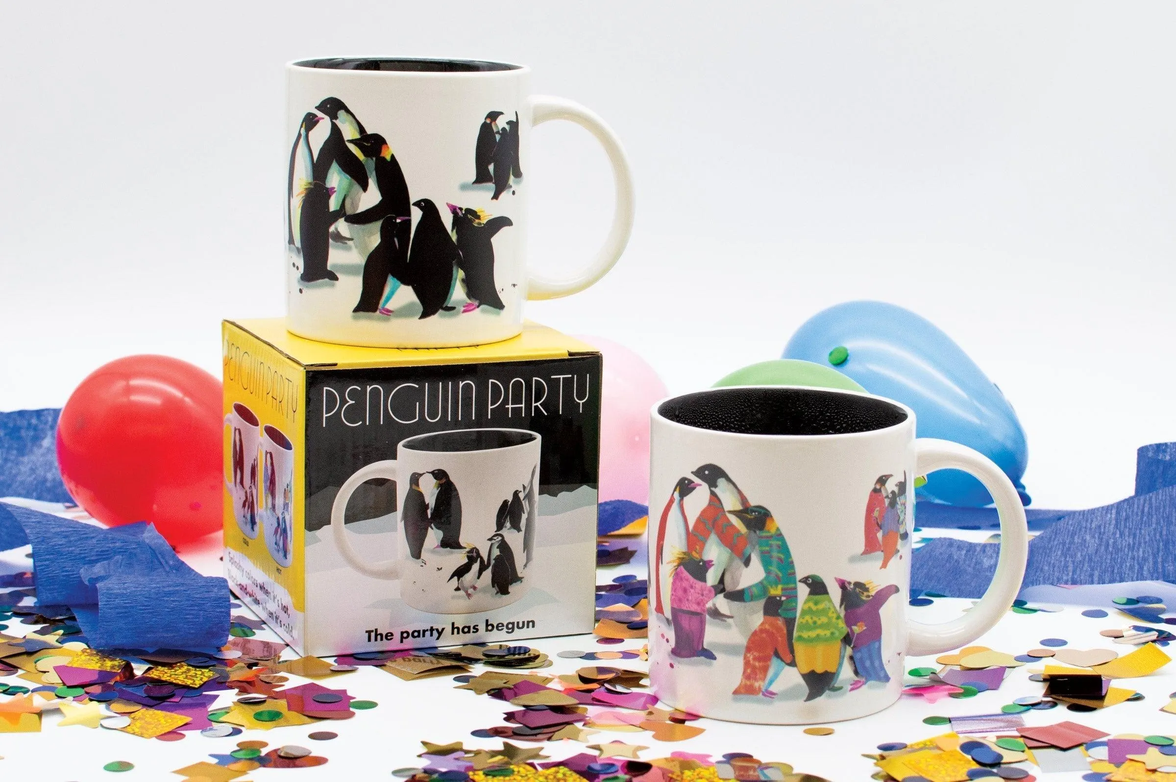 Penguin Party Heat-Changing Mug